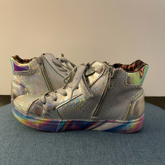 STEVE MADDEN High Top Sneakers Girl size 4 - Picture 10 of 13